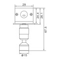 Luz LED empotrable a medida del gabinete de la joyería LED LC7304DC-L